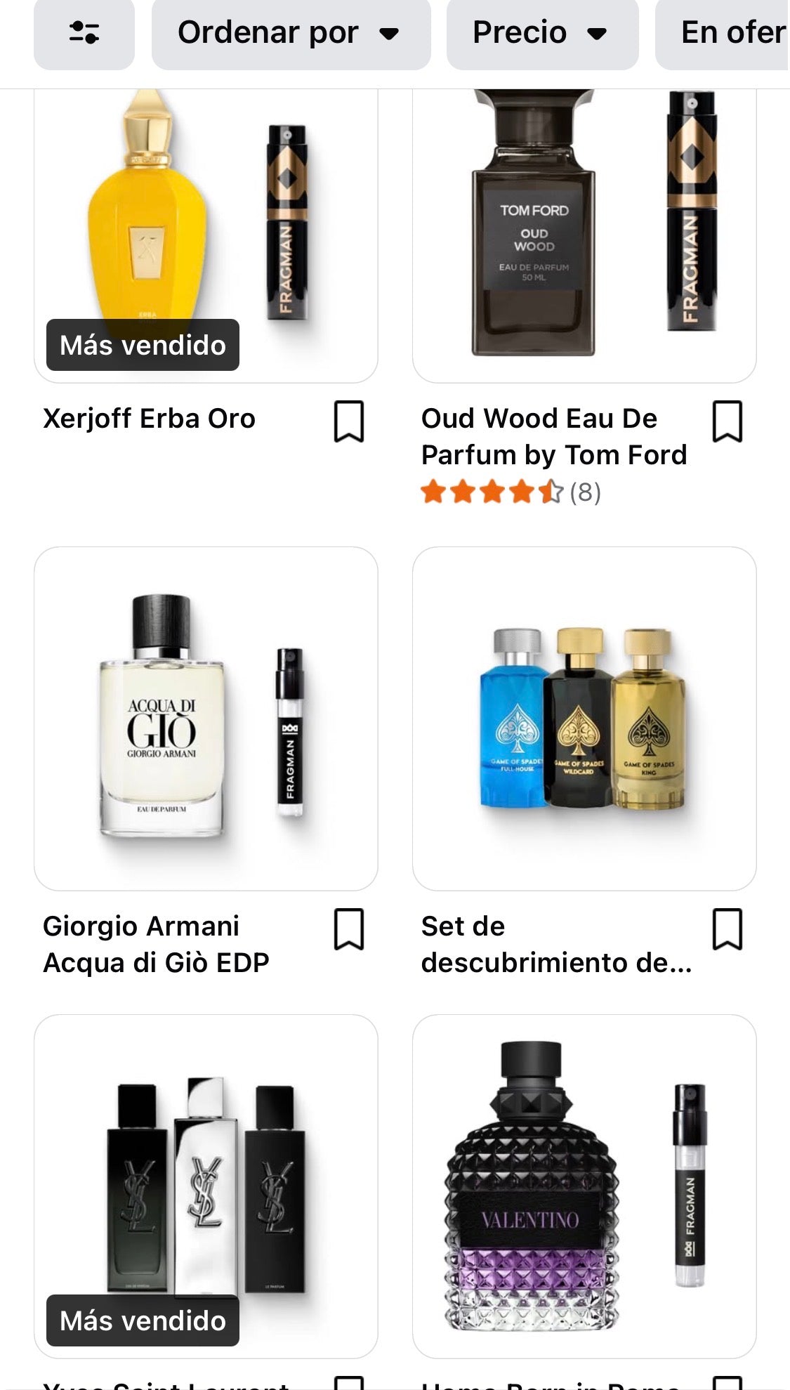 Ropa perfumes gorra