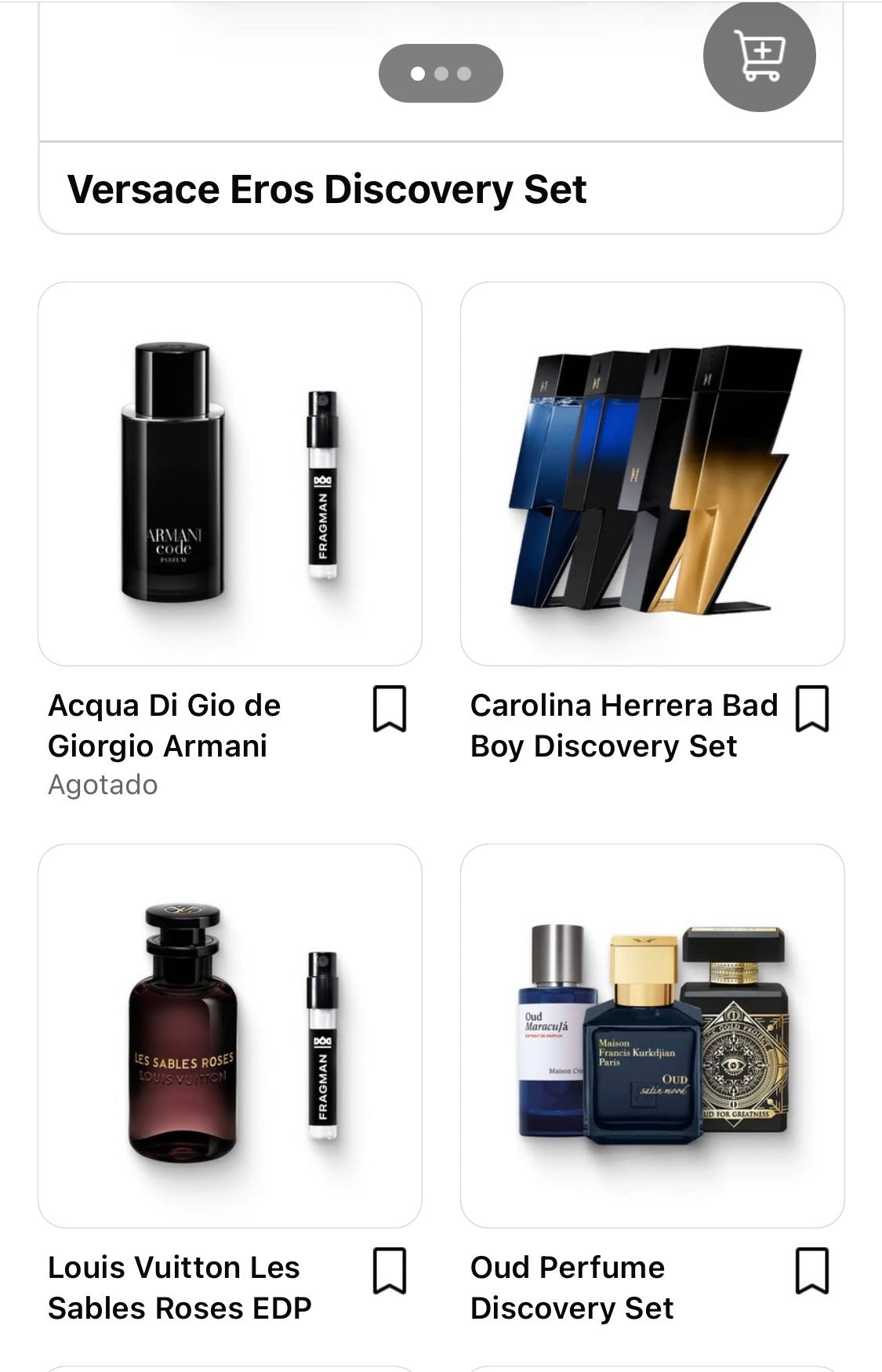 Ropa perfumes gorra